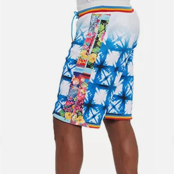NWT - Robert Graham Men’s Limited Edition Classic Fit Basketball Shorts - Size L - Picture 3 of 12
